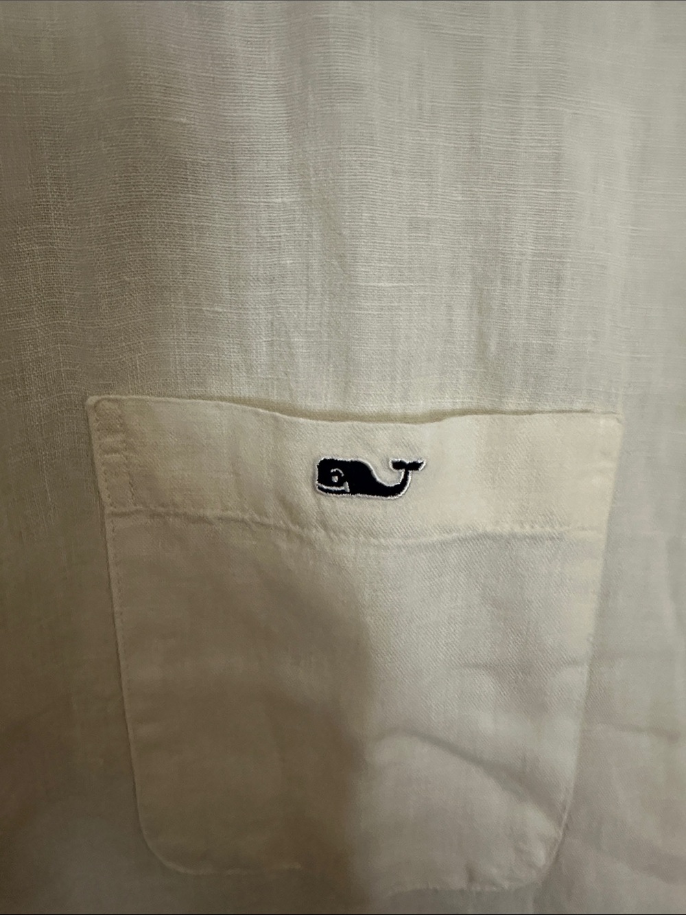 Vineyard Vines white Linen Button-Down Shirt - Picture 3 of 4